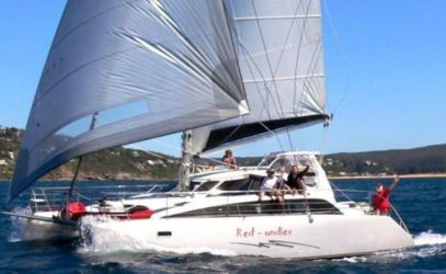 Boat hire on Red Undies on sea
