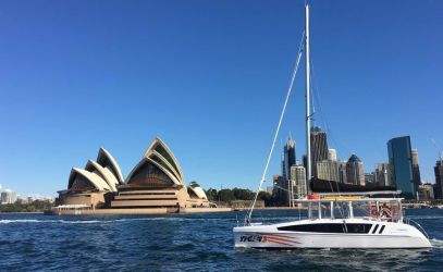 Harbour Cruises on Tiger III passing the Opera House