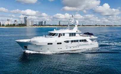 Super Yacht Hire on Pleiades II Port Side