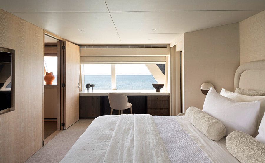 Super Yacht Charters on Akiko bedroom