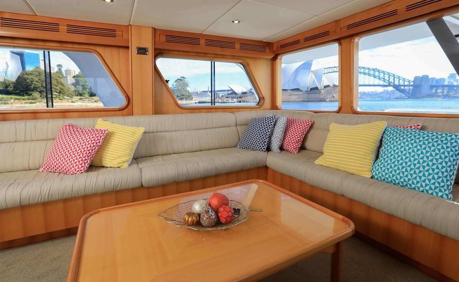 Australia day cruise on Ariston corner lounge