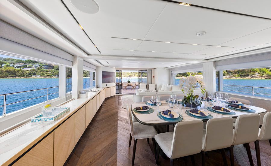 New Year's Eve Cruise on Bluestone main dining New Year's Eve Cruise on Bluestone main dining
