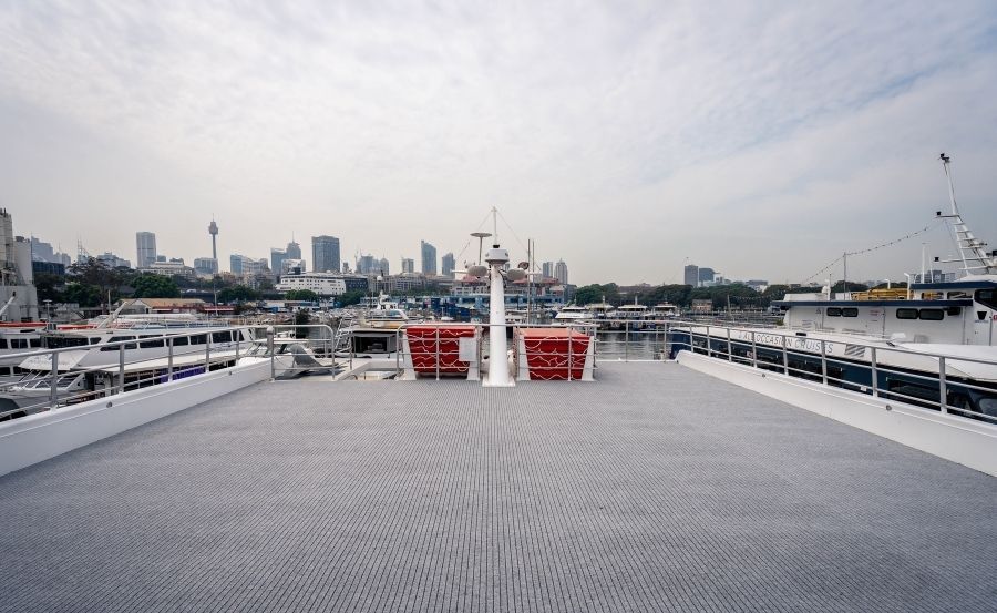 New Years Eve Cruises on Calmer upper deck
