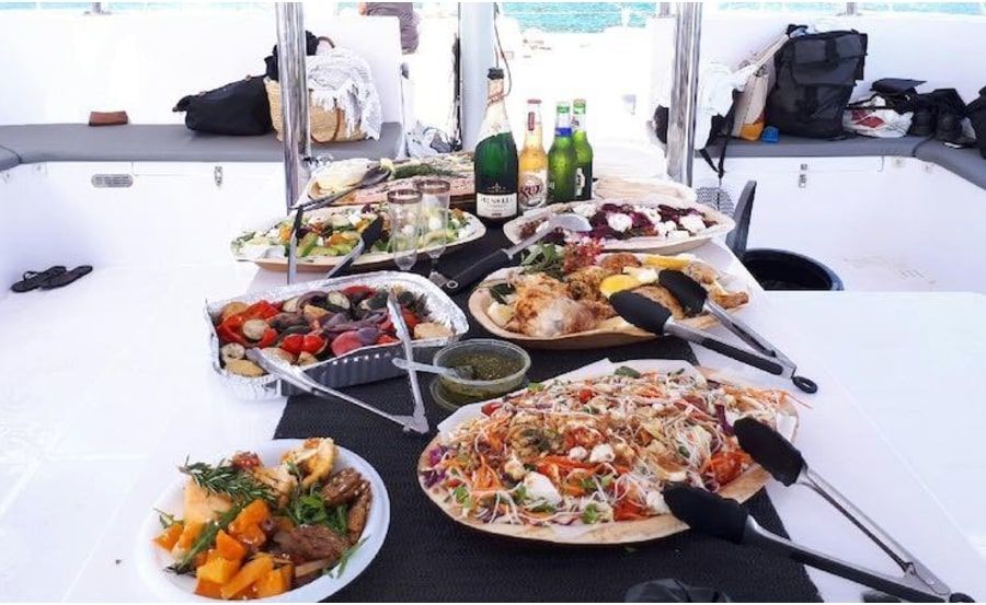 Vivid Cruises on Champagne Sailing catering options