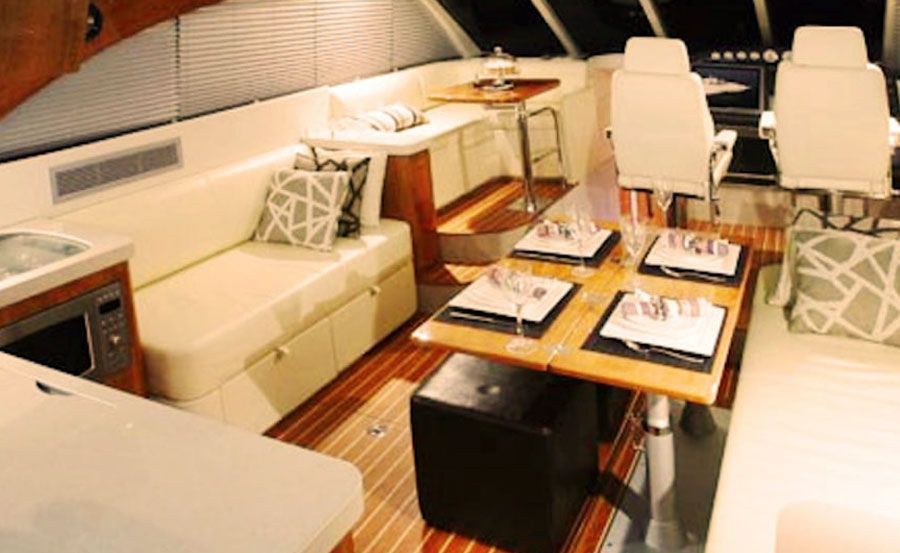 Coco Boat Hire main saloon