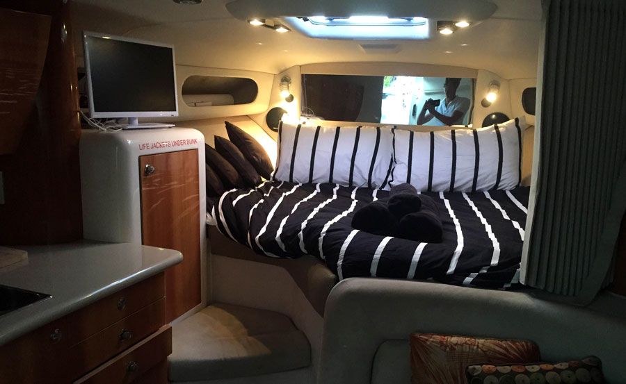 Boat Hire on Inception cabin view Boat Hire on Inception cabin view