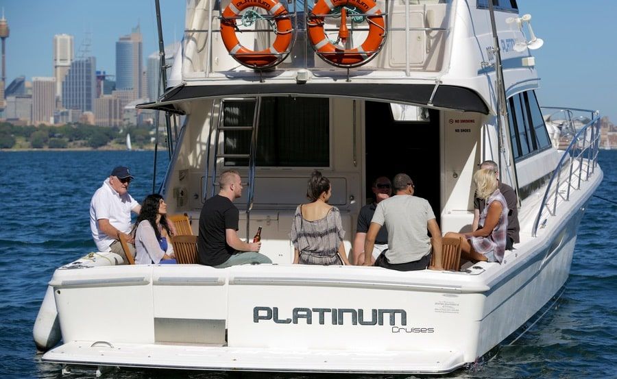 Boat hire on Platinum rear view Boat hire on Platinum rear view