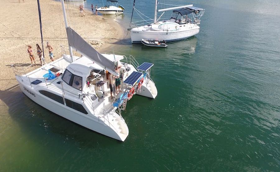 Boat Hire Gold Coast on Serrano aerial view Boat Hire Gold Coast on Serrano aerial view