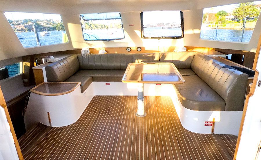 Boat Hire on Sirocco internal lounge