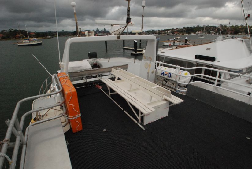 Boat hire on Zane Grey open viewing deck Boat hire on Zane Grey open viewing deck