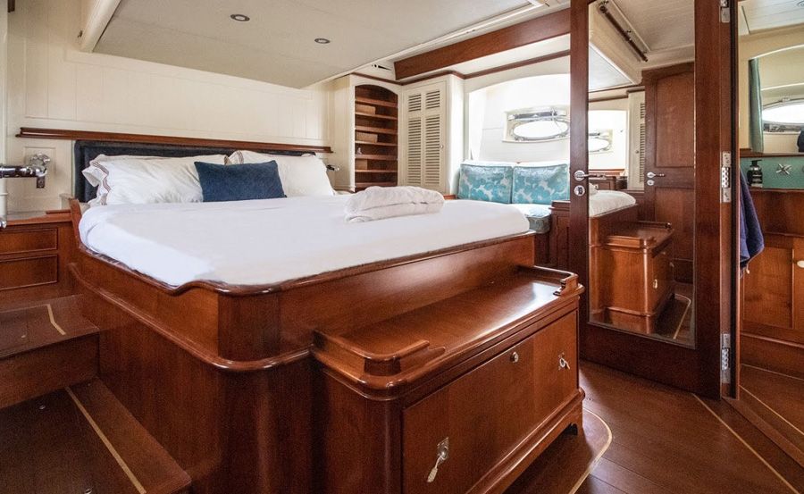 Boat Hire Sydney on Atao master cabin Boat Hire Sydney on Atao master cabin