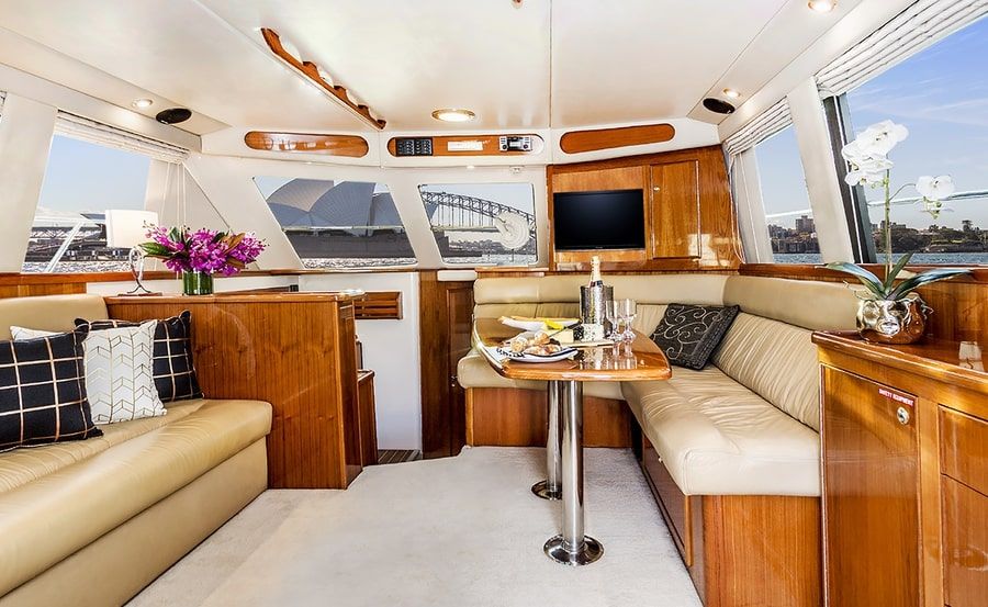 Ocean Blue boat hire internal