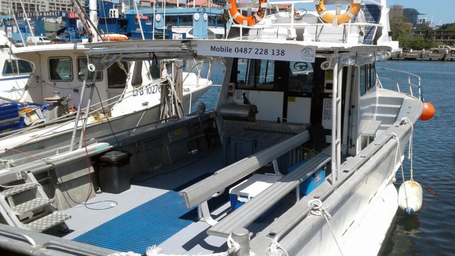 Boat hire on Brynda rear deck Boat hire on Brynda rear deck