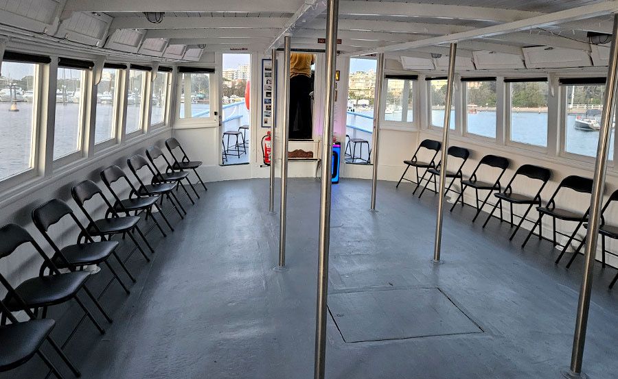 New Years Eve Cruise on Bundeena front interior New Years Eve Cruise on Bundeena front interior
