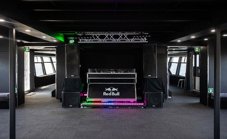 Boat Hire on The Cadman Dj Booth Boat Hire on The Cadman Dj Booth