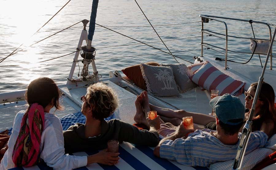 Harbour Cruises on Catalyst Bow Netting Harbour Cruises on Catalyst Bow Netting