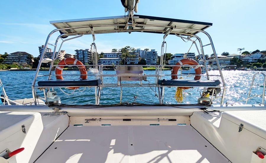 Boat Hire on Champagne Lady back deck Boat Hire on Champagne Lady back deck