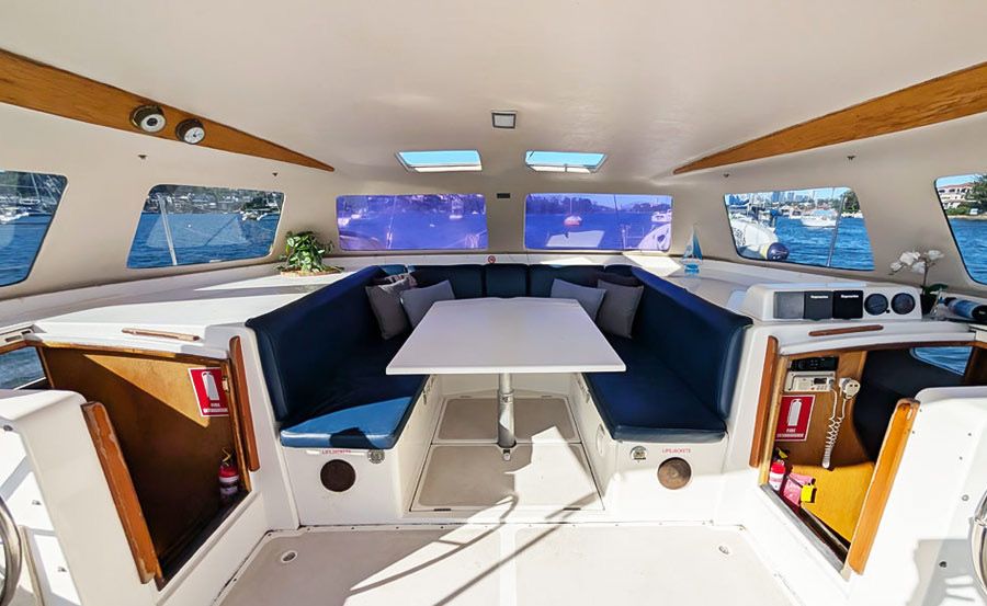 Boat Hire on Champagne Lady main saloon Boat Hire on Champagne Lady main saloon