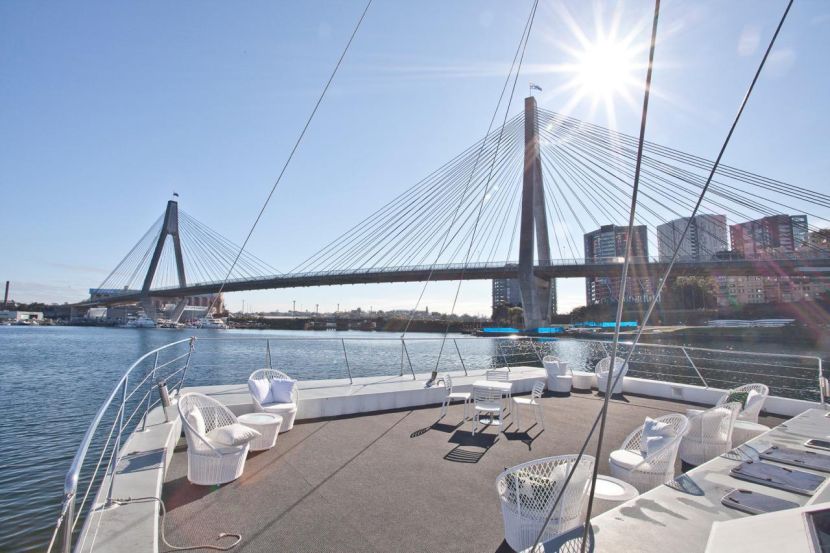 Large open deck on Christmas cruise on Aussie Magic Large open deck on Christmas cruise on Aussie Magic