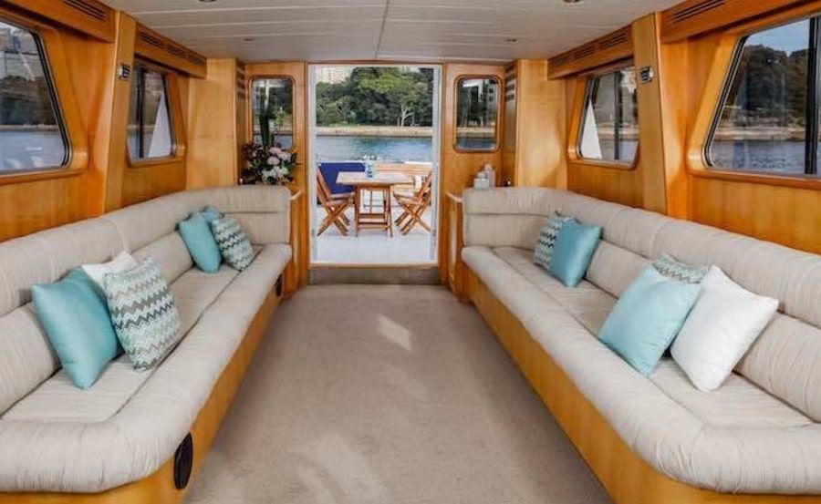 Spacious lounge on Christmas cruises on Ariston