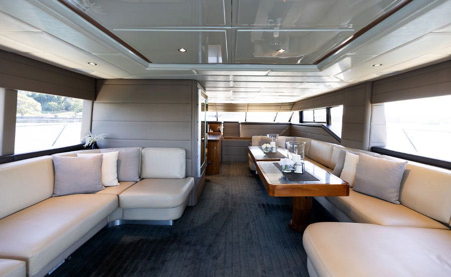 Luxury Boat Hire Sydney on Element Main Saloon