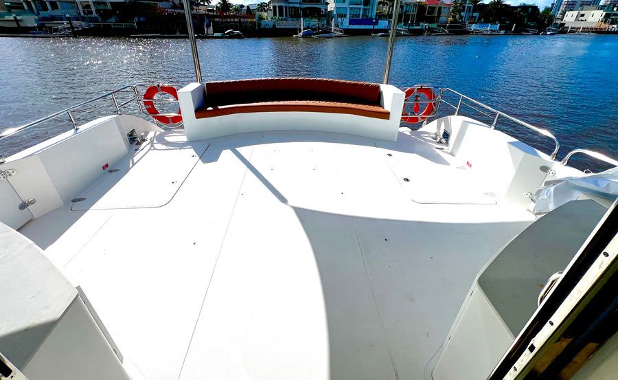 Boat Hire on Entourage main deck
