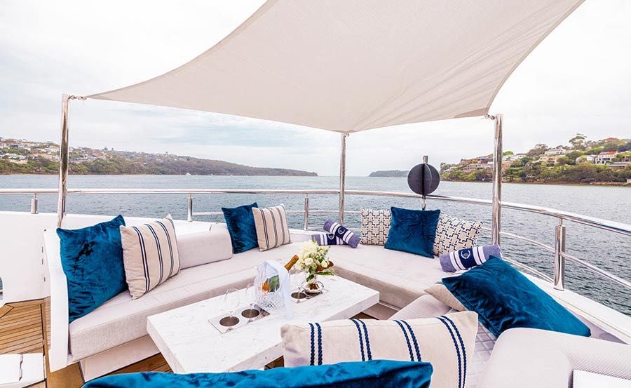 New Years Eve Cruises on Evolution Bow bottom