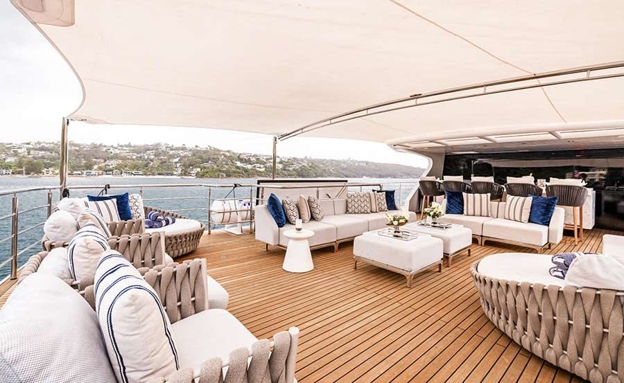 New Years Eve Cruises on Evolution Bow bottom