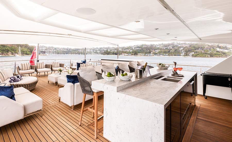New Years Eve Cruises on Evolution Sun Deck Bar