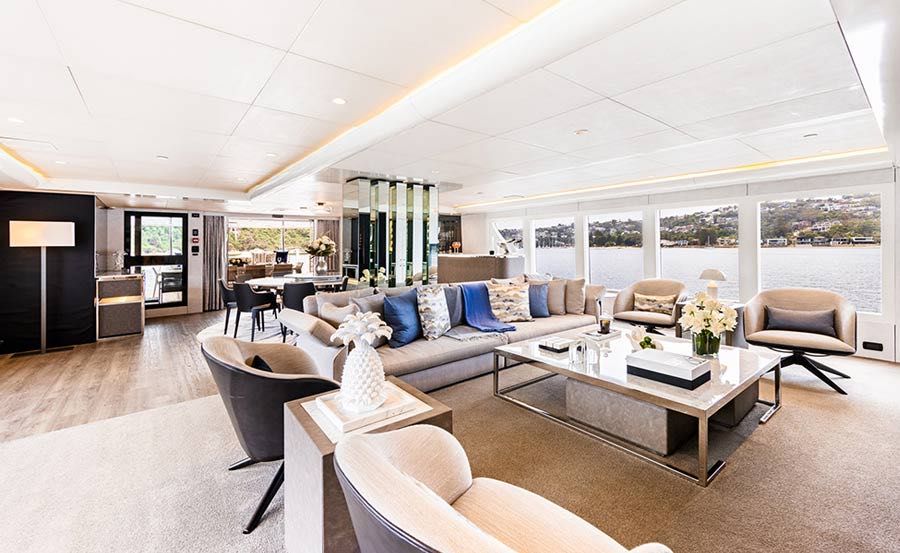 New Years Eve Cruises on Evolution Main Saloon Lounge