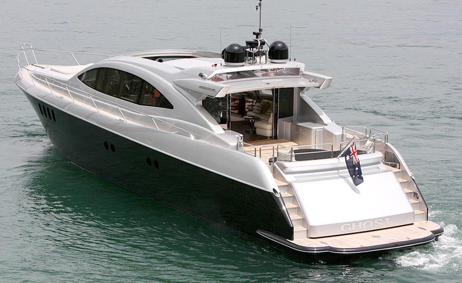 New Years Eve Cruises on Ghost I port side of boat from stern