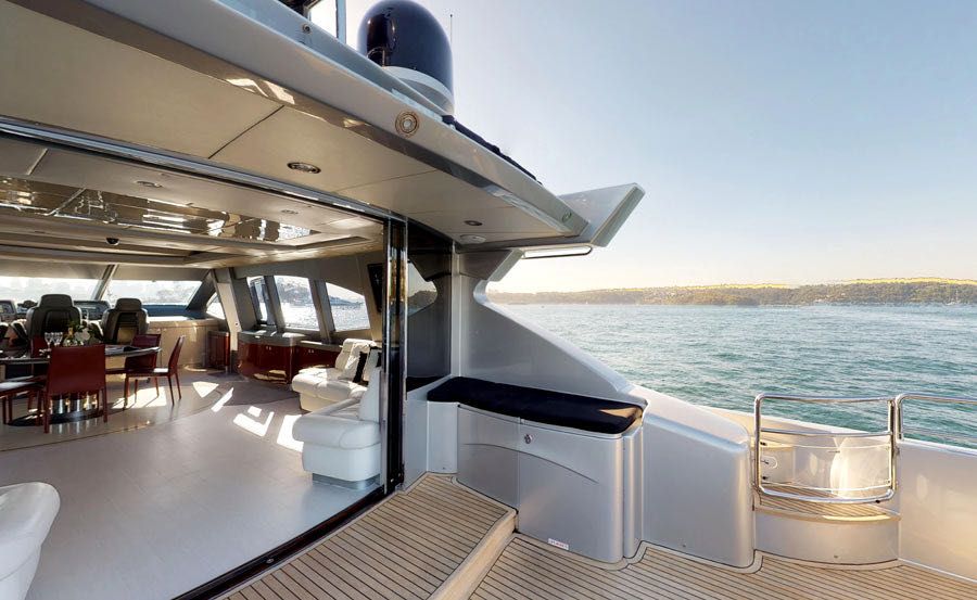 New Years Eve Cruises on Ghost I Stern towards main saloon