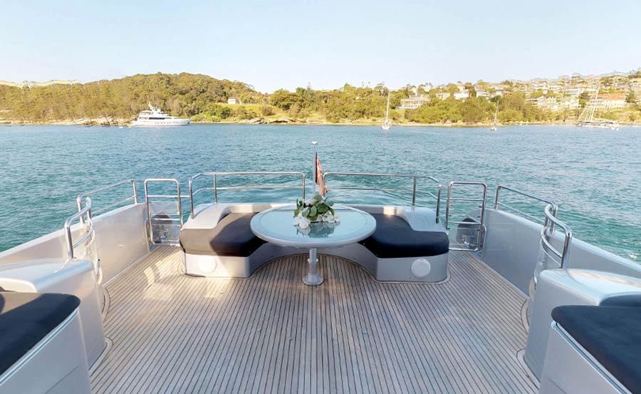 Vivid Cruises on Ghost I Main outdoor deck