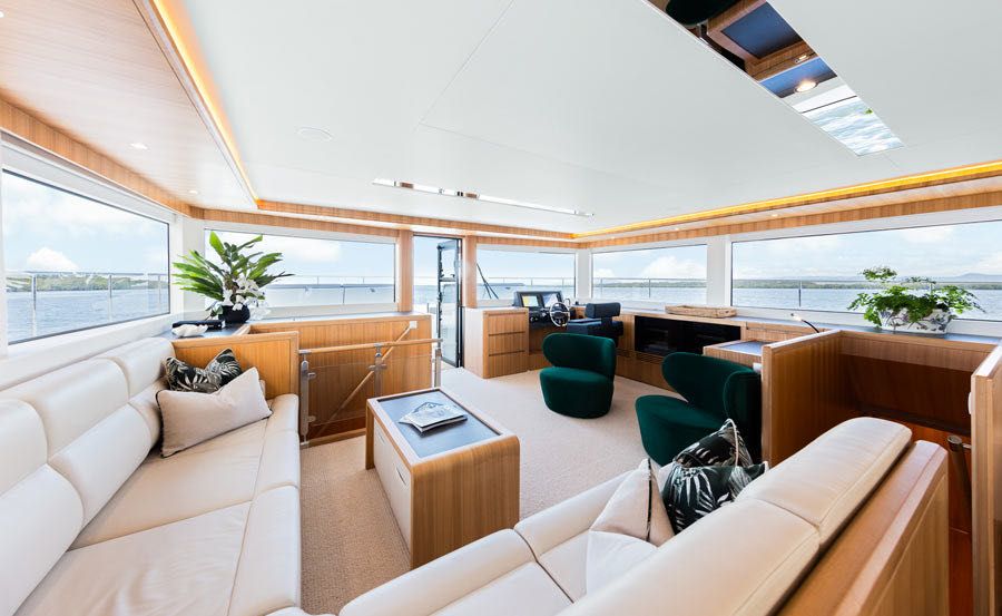 Whitsundays Boat Hire on Ginger Main Salon Lounge Whitsundays Boat Hire on Ginger Main Salon Lounge