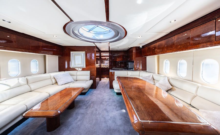 Boat Hire on MV Gravity main saloon