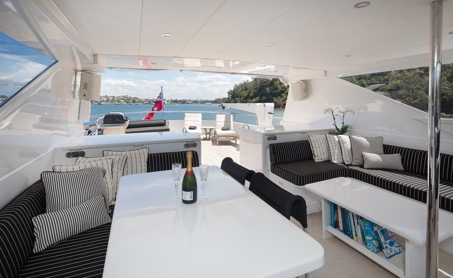 harbour cruises on Oscar II flybridge lounge harbour cruises on Oscar II flybridge lounge