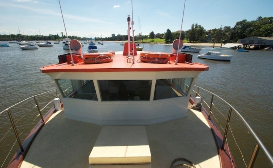 Harbour cruise on Putney Star bow deck
