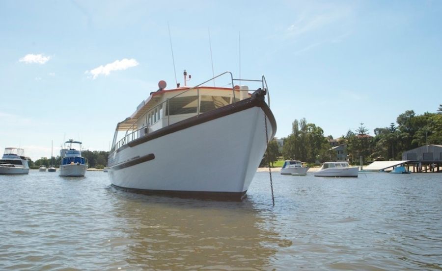 Harbour cruise on Putney Star bow