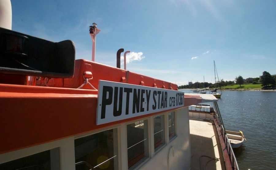 Harbour cruise on Putney Star name plate