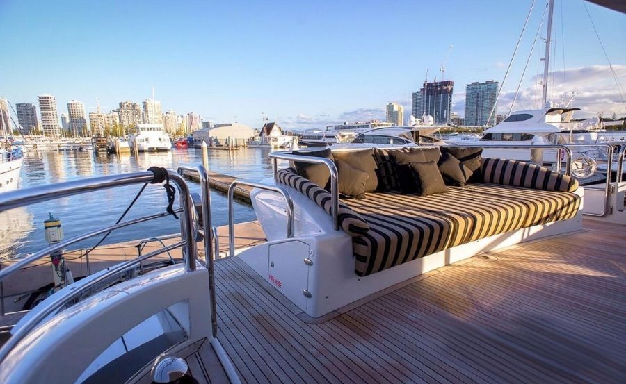 Harbour cruises on Seven Star aft deck lounge