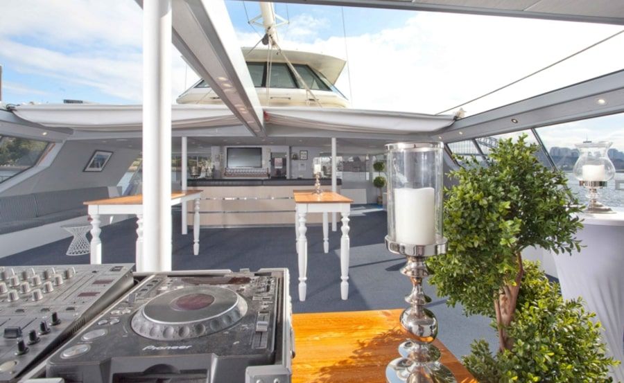 Aussie Magic Dj area with awning open