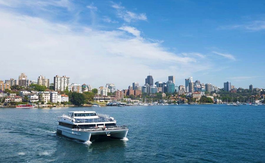 City background for harbour cruise on Harbour Spirit City background for harbour cruise on Harbour Spirit