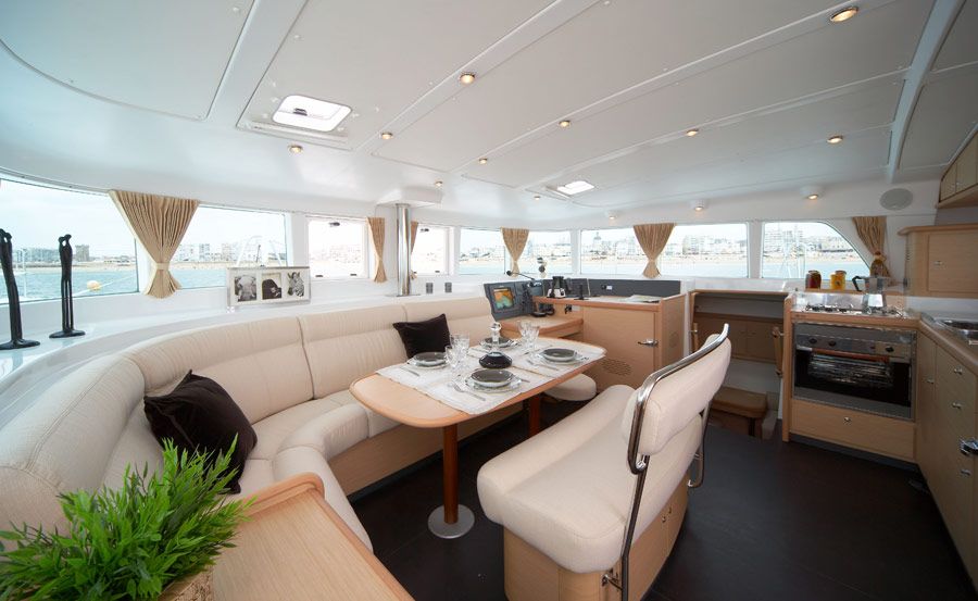 Luxurious lounge on Harbour cruises on Hestia