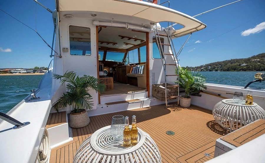 Boat Hire on MV Highlander aft deck