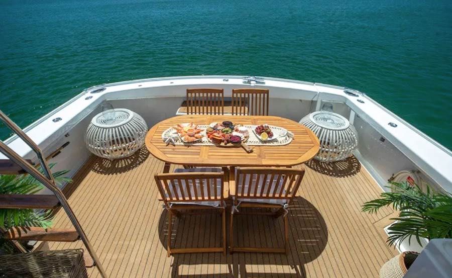 Boat Hire on MV Highlander aft deck