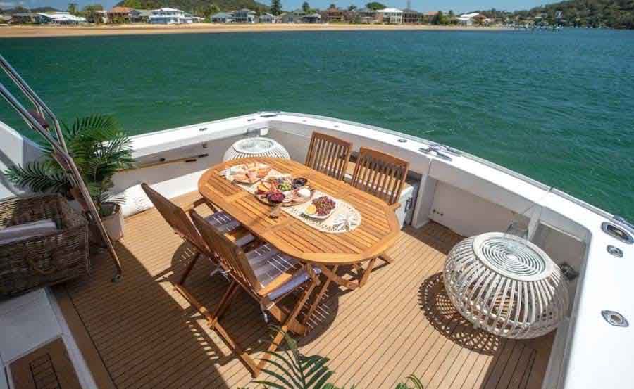 Boat Hire on MV Highlander aft deck