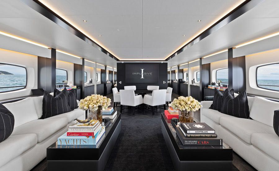 Whitsundays Superyacht hire on Impulsive I Main Saloon Whitsundays Superyacht hire on Impulsive I Main Saloon