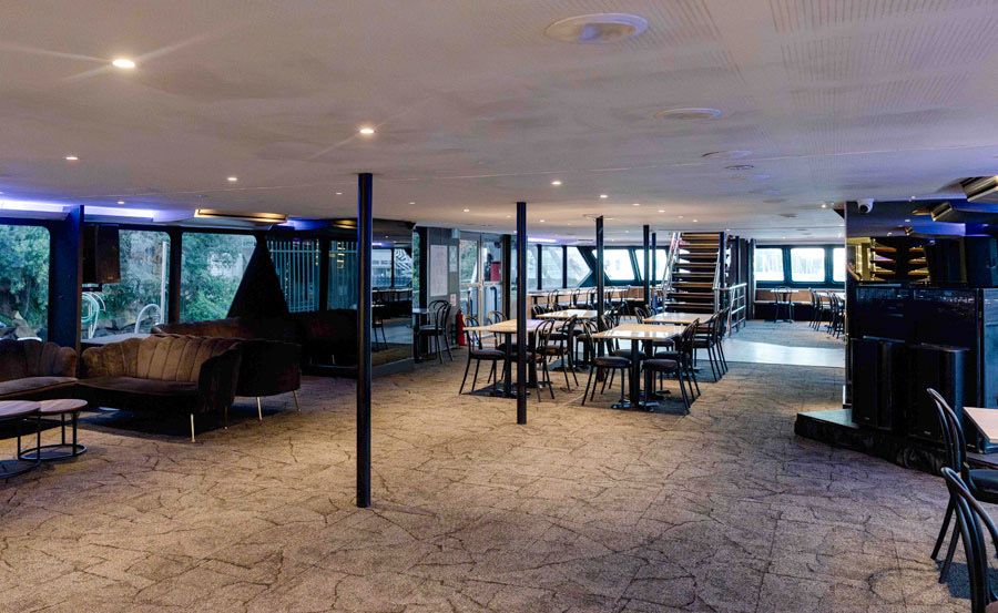 Boxing Day Cruise on Inception Cruises downstairs dining Boxing Day Cruise on Inception Cruises downstairs dining