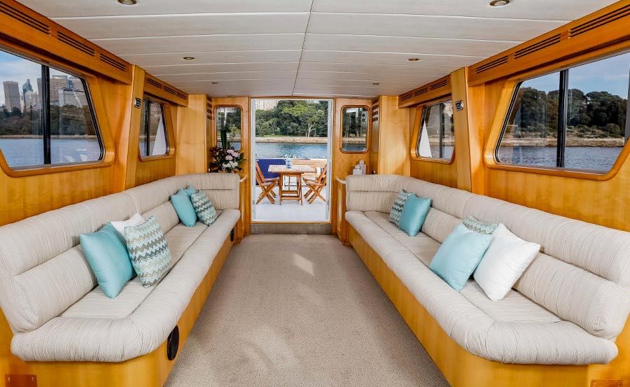 Boat Hire Ariston Interior Lounge Area Boat Hire Ariston Interior Lounge Area