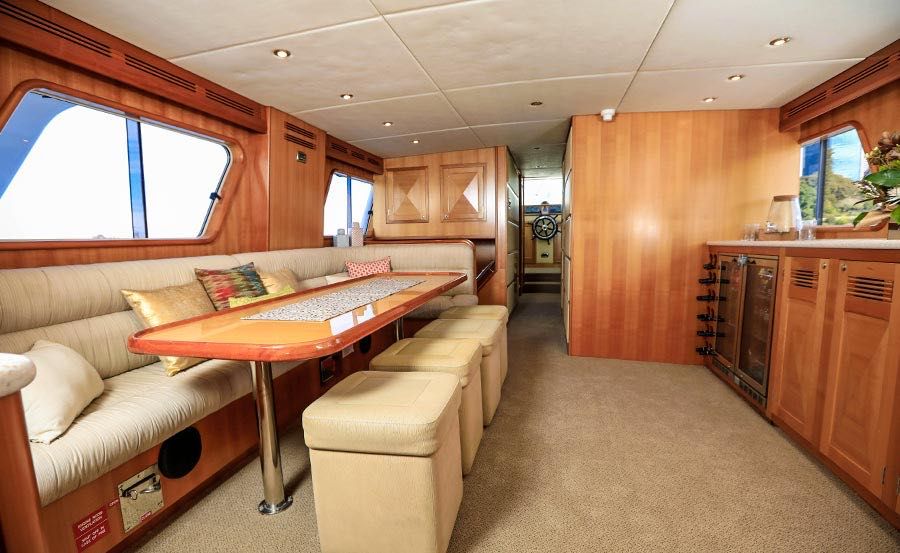 Ariston Boat Hire Kitchen and Dining Area Ariston Boat Hire Kitchen and Dining Area